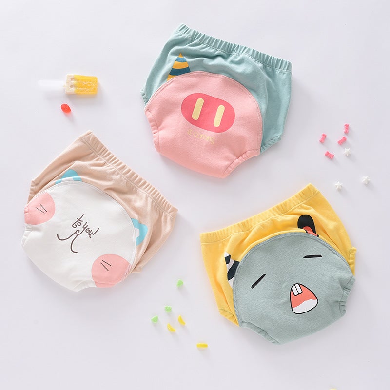 Summer Children'S Toilet Study Pants Baby Training Pants Baby Washable Diaper Pants Cotton Gauze Diaper Pants Explosions - Image 1