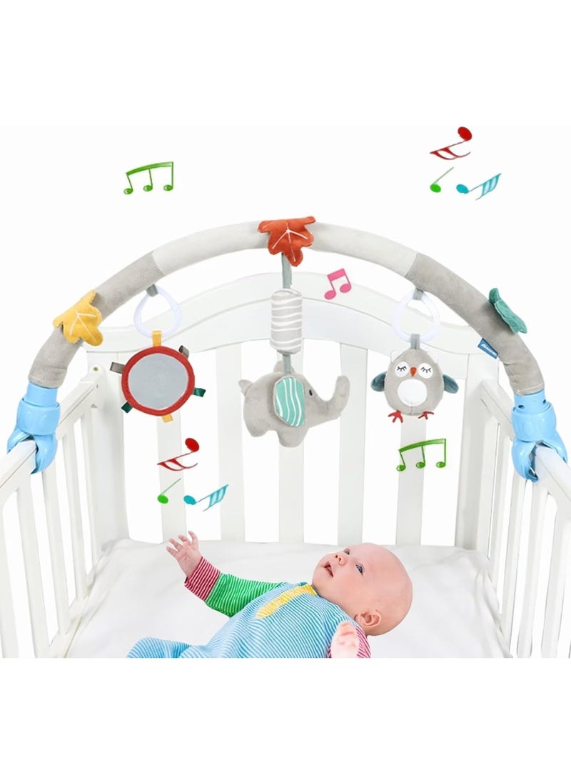 Generic - Baby Stroller Arch Toys, Car Seat Toys,Bouncer Toy Bar/Mobile for Bassinet,Adjustable Baby Hanging Toys Fit for Crib Bed,Stroller,Car Seat,Baby Gifts.(Elephant) - Image 1