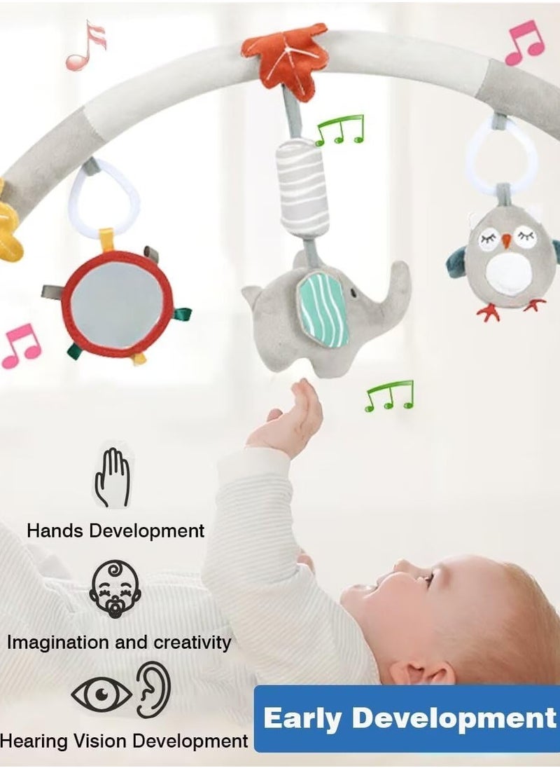 Generic - Baby Stroller Arch Toys, Car Seat Toys,Bouncer Toy Bar/Mobile for Bassinet,Adjustable Baby Hanging Toys Fit for Crib Bed,Stroller,Car Seat,Baby Gifts.(Elephant) - Image 1
