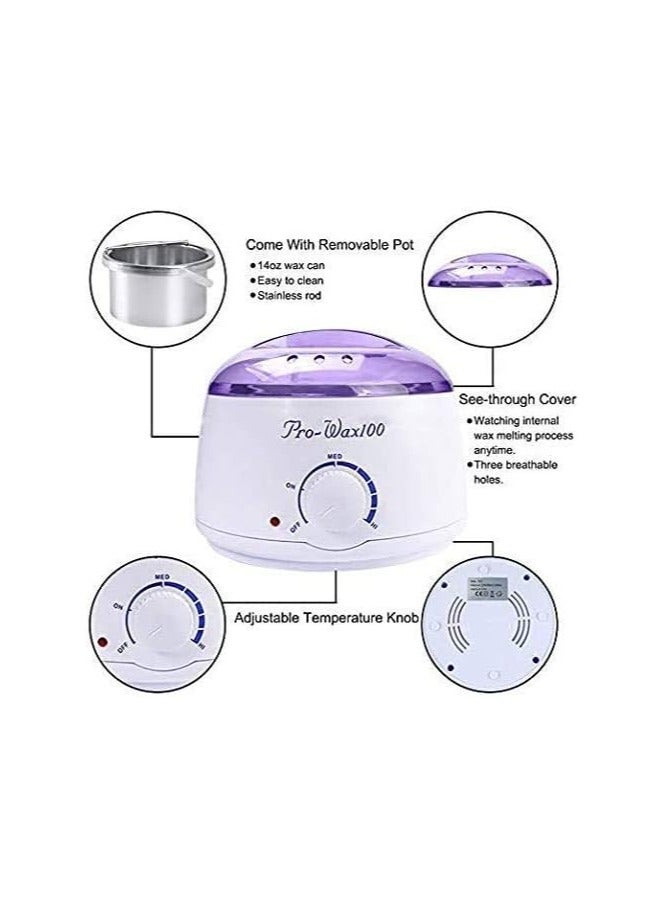 ORiTi Hair Wax Removal Machine + Assorted Wax Beans + Spatulas Multicolour - Image 2