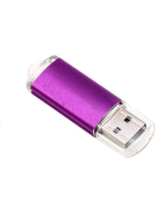 USB Flash Drive 16GB Purple Metal Pen Drive Memory Stick Business Gift - Image 1