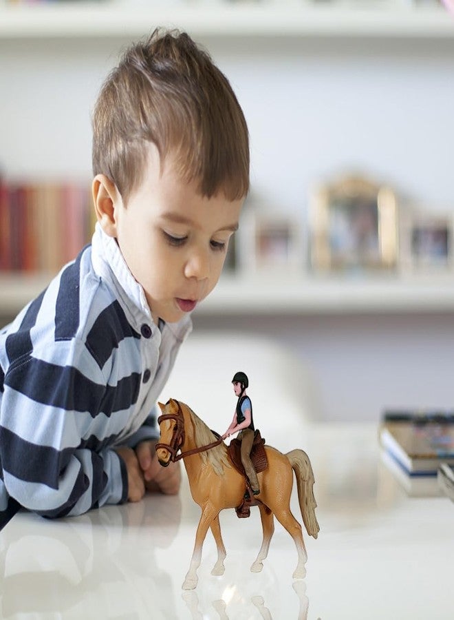 Buildcon Horse Toy, Small Toy Horse for Kids, Farm Animal Model for Imaginative Play, Durable Plastic Horse Figure, Educational Toy for Children Aged 3 and Up - Image 5
