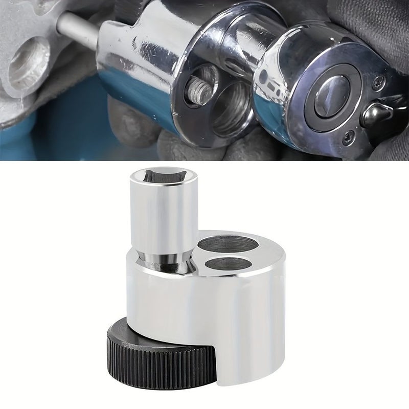 Silvery Heavy Duty Bolt Nut Extractor Tool Adjustable Ratchet 1.4 To 3.4 Inch Drive For 6mm To 19mm Studs - Image 3