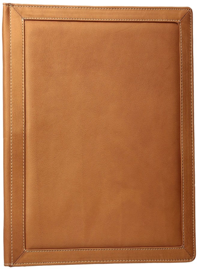 Piel Leather Three-Ring Binder Sa, Saddle, One Size - Image 1