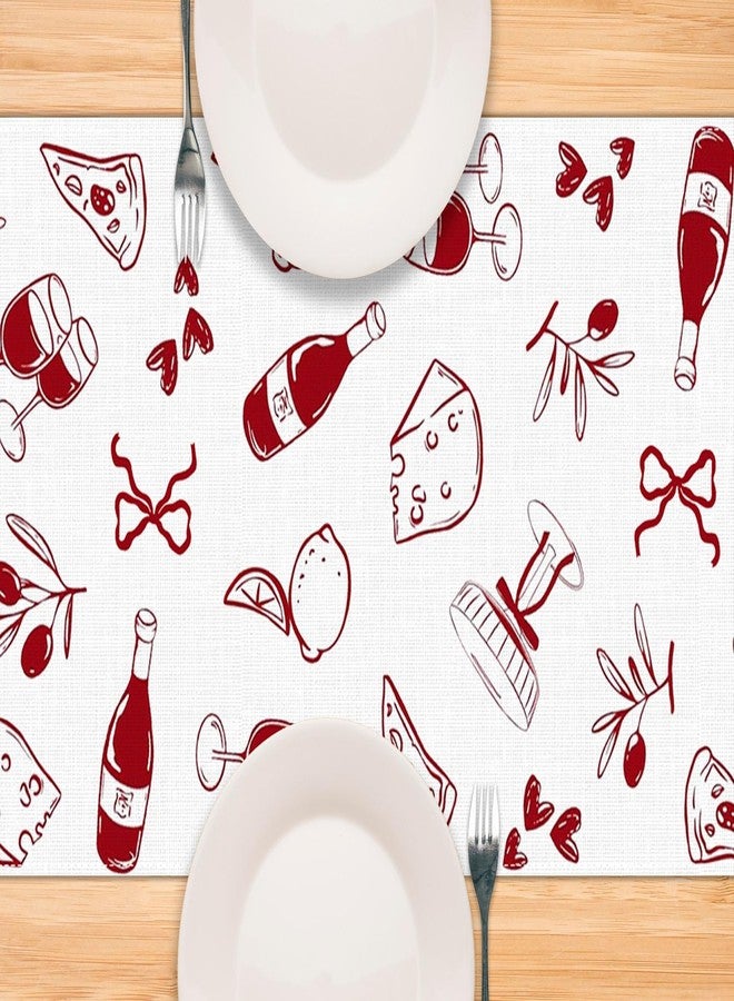Pudodo That's Amore Table Runner Valentines Day Italian Themed Bachelorette Party Wedding Bridal Shower Kitchen Dining Room Home Decor (13" x 72") - Image 5
