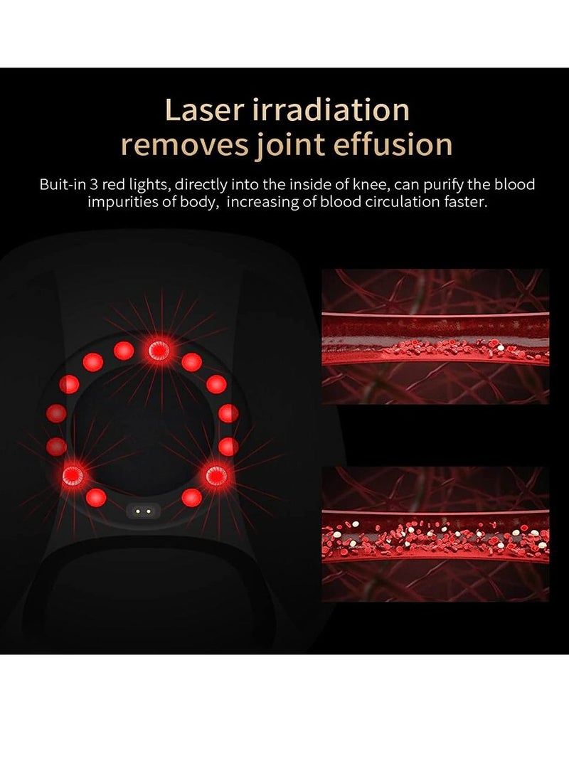 Generic Knee Massager with Heat, 3 Modes LED touch screen Knee Massager, Powerful Infrared Heat and Vibration Knee Pain Relief for Swelling Stiff Joints,  - Image 4