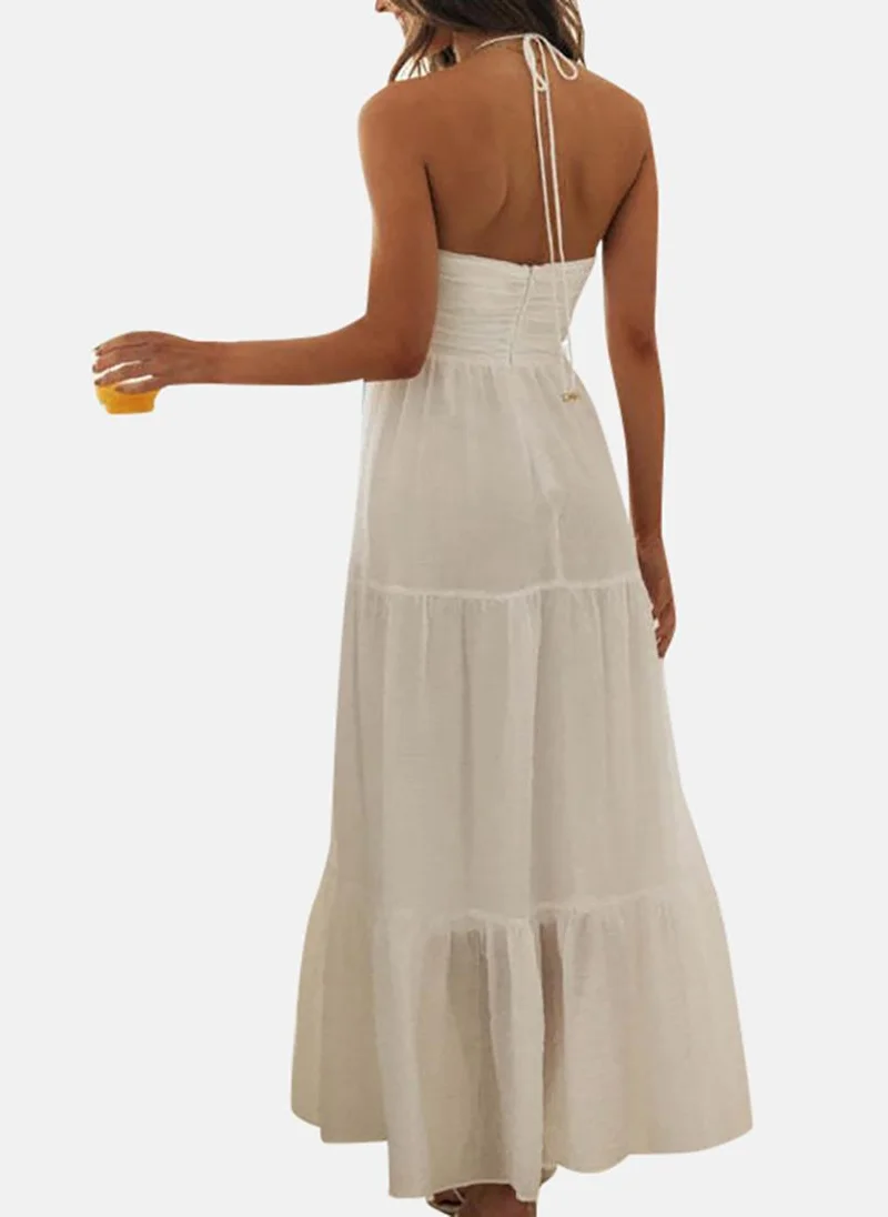 YUNIQEE Tiered Cotton Maxi Dress