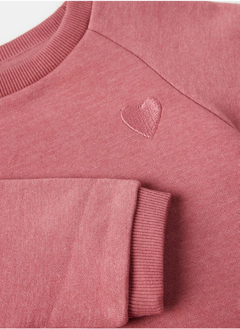 NAME IT Kids Gathered Hem Sweat Top