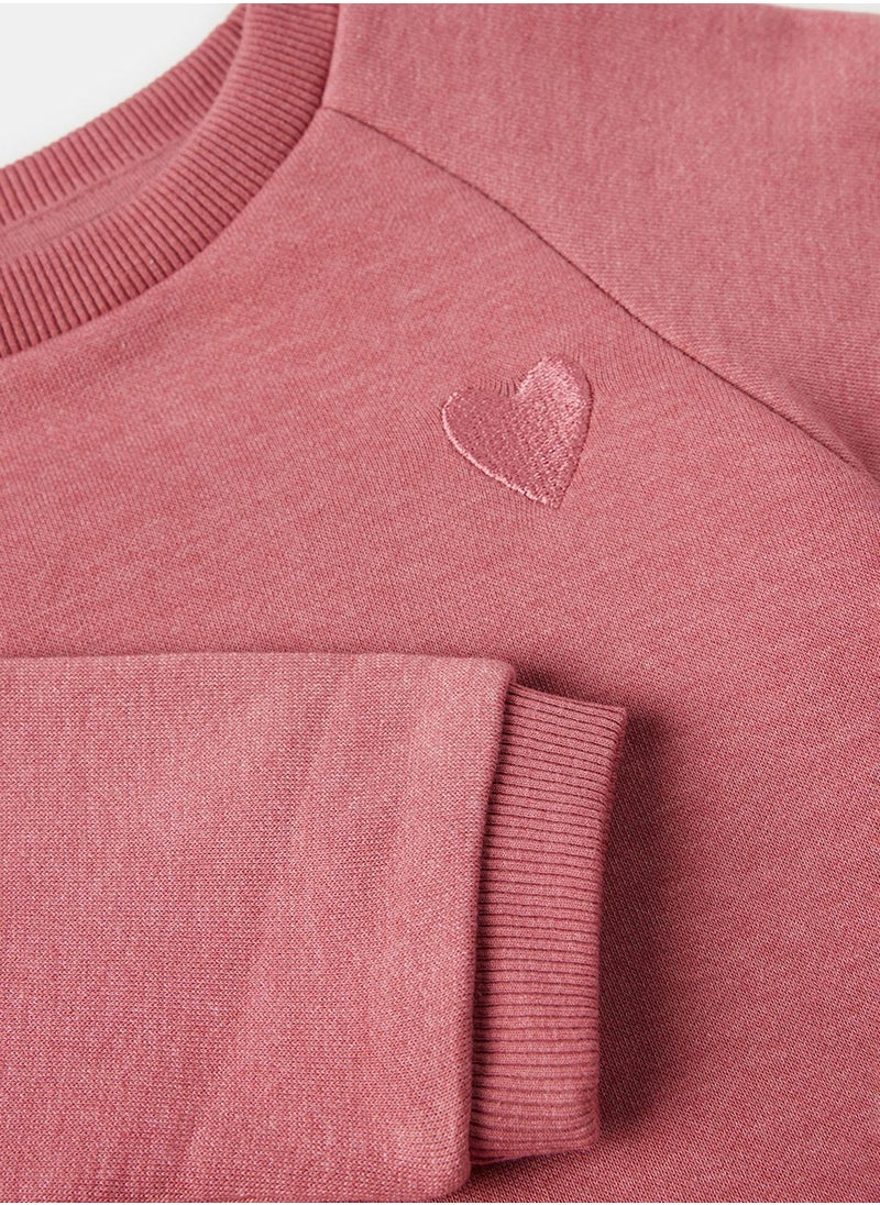NAME IT - Kids Gathered Hem Sweat Top - Image 1