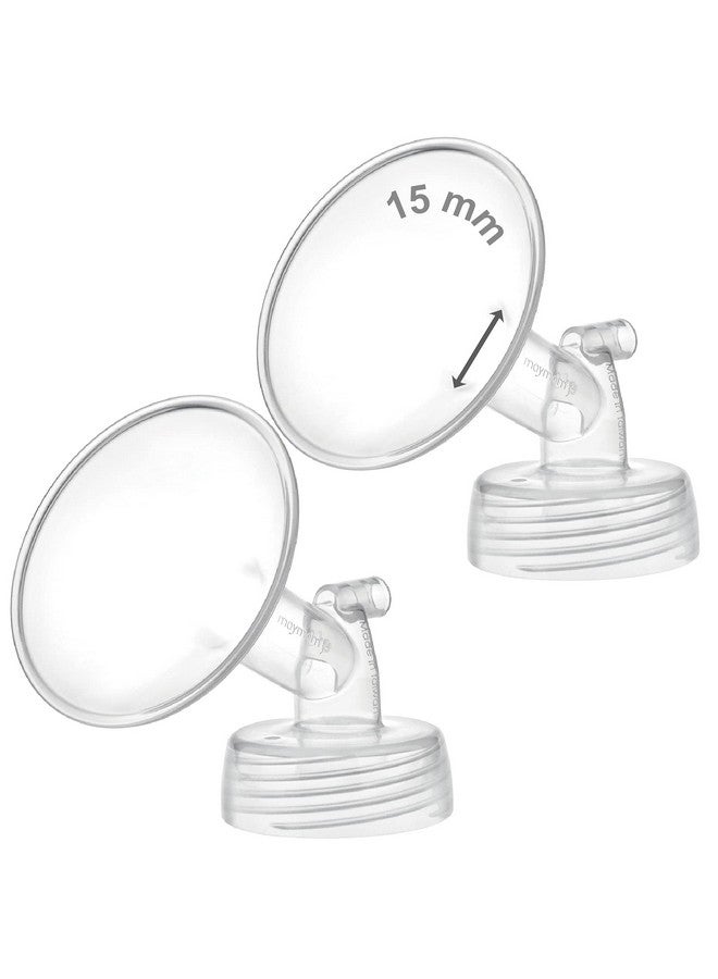 Maymom Pump Part Compatible with Spectra Ameda Luna Pumps, Incl Wide-Mouth 15mm Flange; Not Original Spectra S1 S2 9 Plus Synergy Gold Replacement Pump Parts Accessories - Image 1