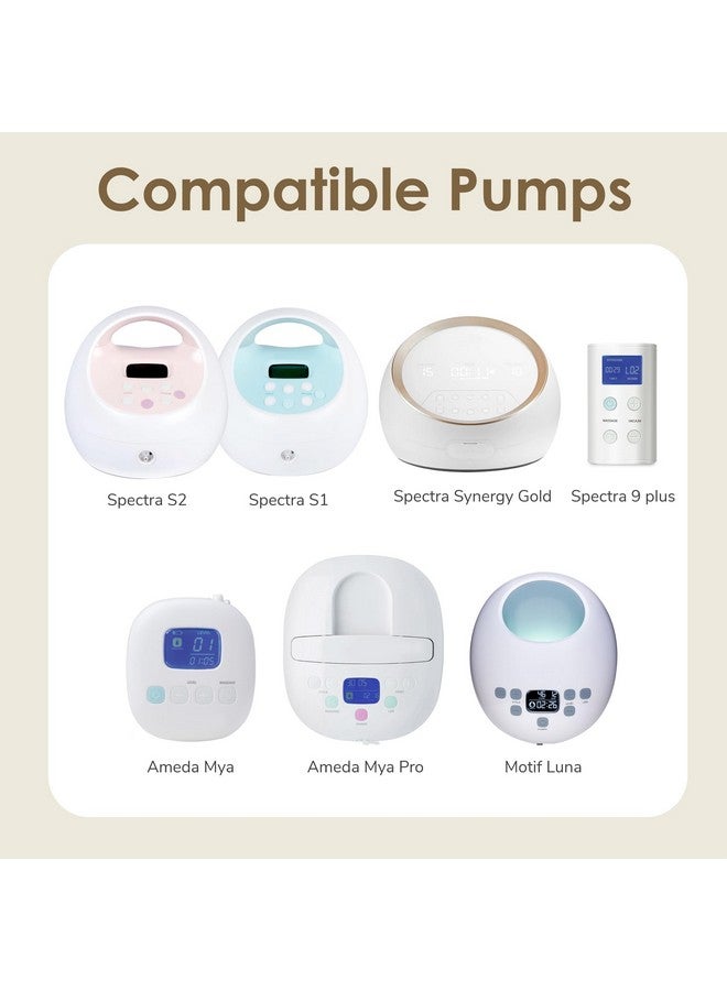 Maymom Pump Part Compatible with Spectra Ameda Luna Pumps, Incl Wide-Mouth 15mm Flange; Not Original Spectra S1 S2 9 Plus Synergy Gold Replacement Pump Parts Accessories - Image 5