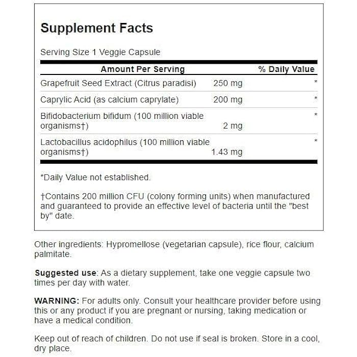 Swanson Yeast Defense Essentials 200 Million Cfu 120 Veg Capsules - Image 2