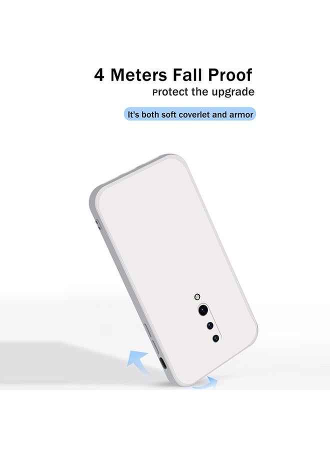 اس-توب جراب لهاتف OnePlus 7 Pro بلون سادة من السيليكون السائل المقلد مع حافة مستقيمة وغطاء حماية كامل مقاوم للسقوط - Image 5