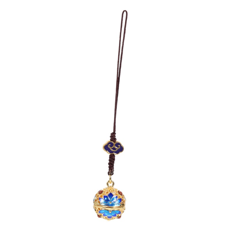 Chinese Style Hollow Sachet Ball Pendant Keychain Gold Design DIY Fashion Accessory - Image 2