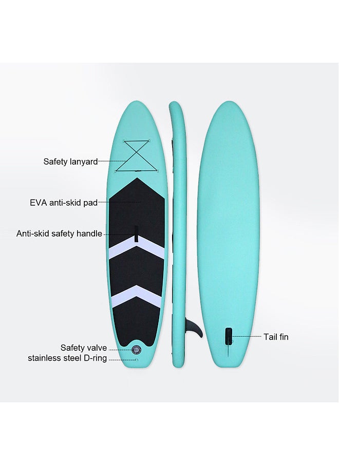 Generic Inflatable Standup Paddle Board Surfboard Water Sport Kayak Surf Set with Paddle Board Tail Fin Foot Rope Inflator and Carrying Bag  - Image 2