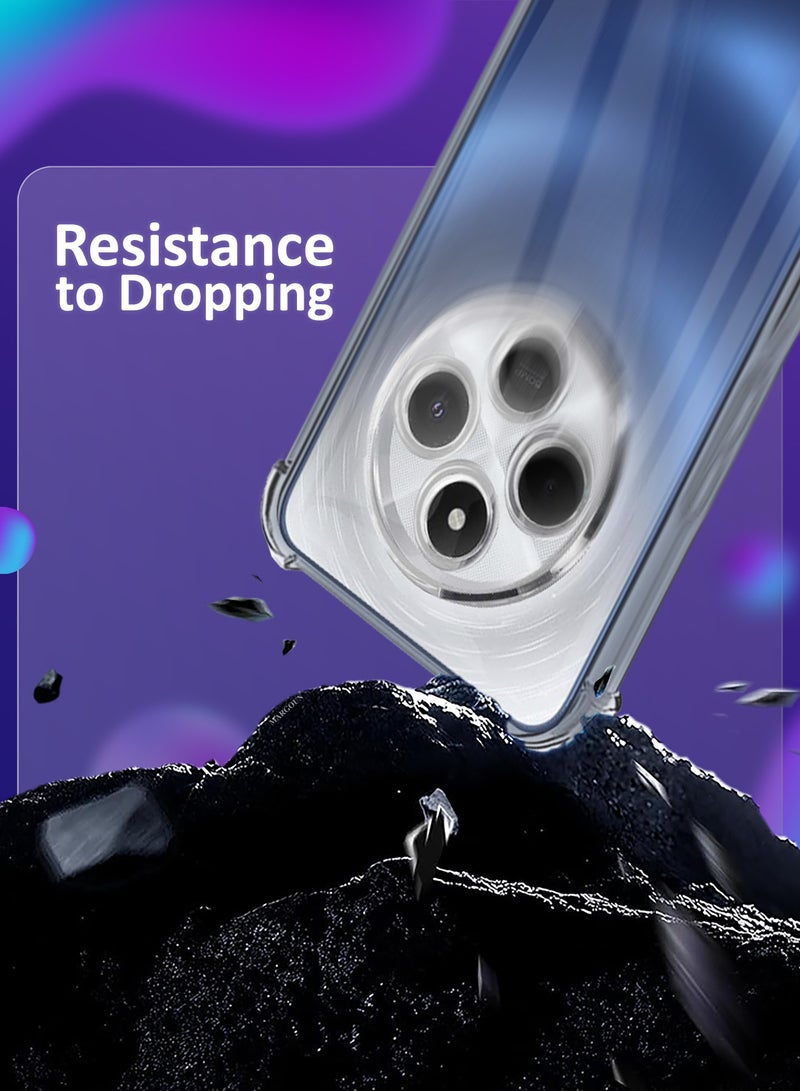 CATANES حافظة غوريلا لهاتف Redmi 14C 4G شفافة مضادة للصدمات واضحة كريستالية مع زوايا معززة - Image 3