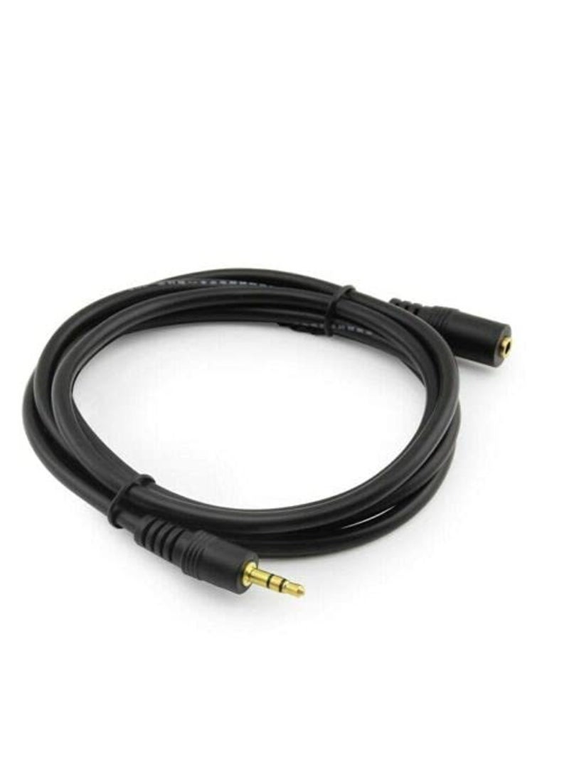 TIGER 3.5mm Aux Jack Audio Extension Cable, Male to Female, Adapter for Headphone or Smartphone Cable  - Image 1