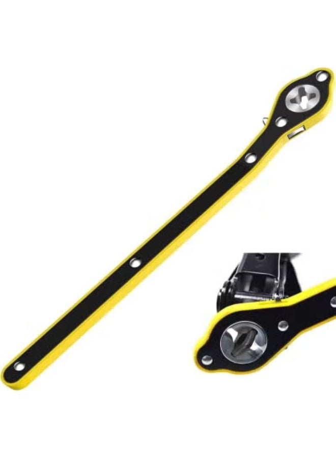 Professional Foldable Car Tire Change Tool for Manual Scissor Lifts – 1.5 Ton, With Wrench and Key (Code: 9095) - Image 3