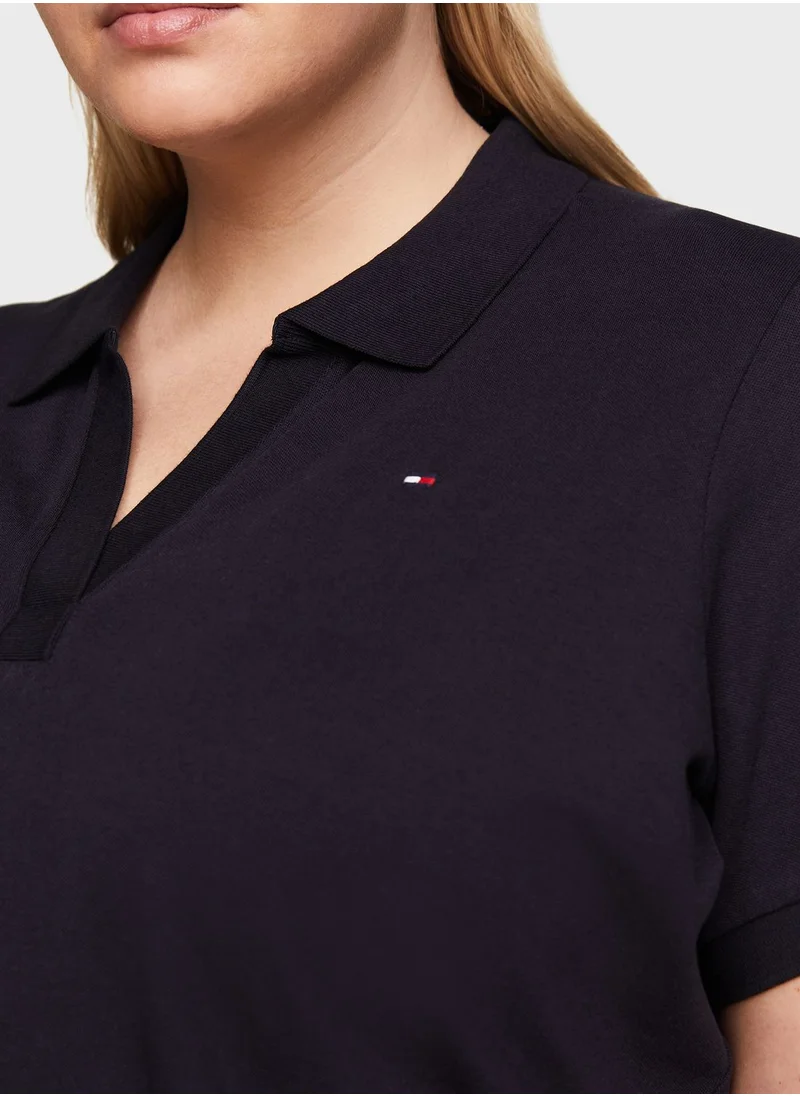 Tommy Hilfiger Plus Knit Polo Dress