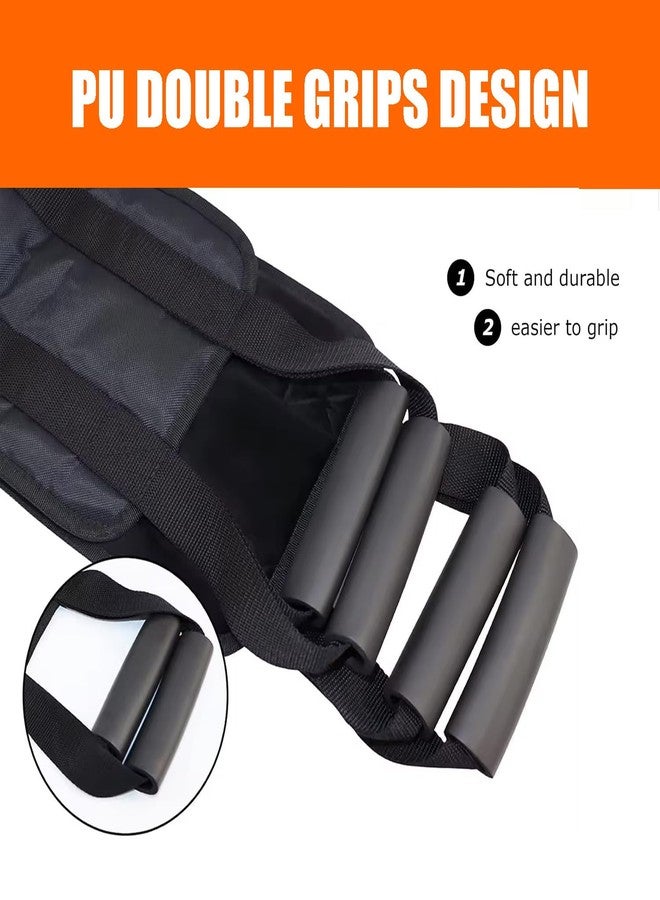 HYLCWTH 2Pcs Padded Bed Transfer Nursing Sling for Patient, 32Inch Anti Slip Handle Elderly Safety Lifting Aids Home Bed Lift Mobility Belt for Patient Care (Black) - Image 2