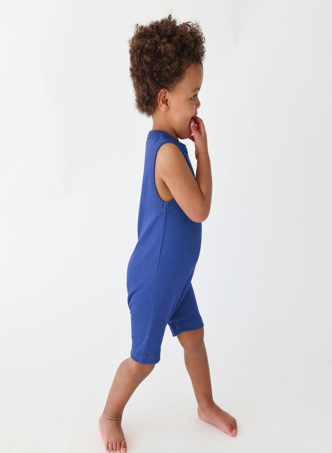 PARADE Organic Tank Rompers - Essentials True Blue 18-24 Months - Image 2