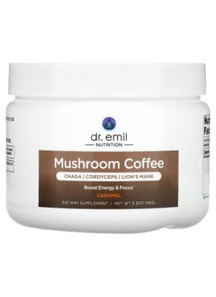 DR EMIL NUTRITION Dr. Emil Nutrition, Mushroom Coffee, Caramel, 3.5 oz (99 g)  - Image 1