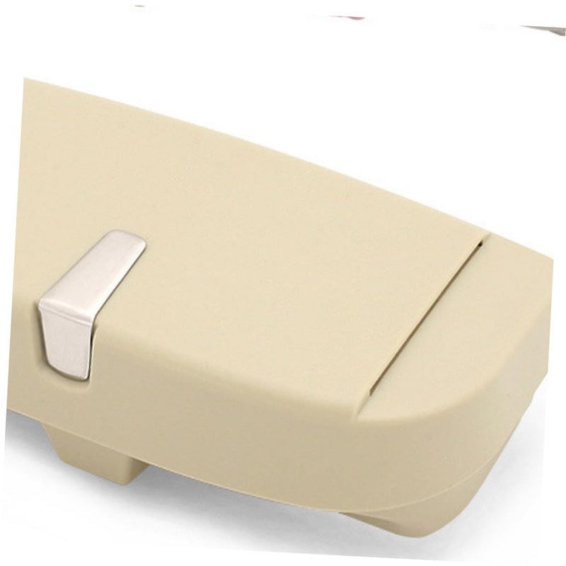 Magnetic Car Sunglass Holder Case Beige Easy Install Durable Storage Box - Image 3
