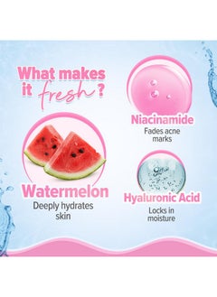 Aqualogica Radiance+ Oilfree Moisturizer With Watermelon & Niacinamide For Deeply Nourished Combination Skin Oilfree & Radiant Skin Of Men & Women 100G  - Image 4