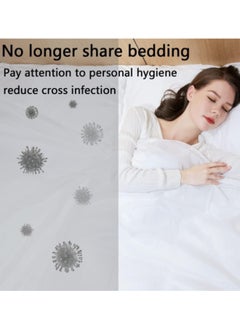 Super ZYouth 3pcs Disposable Bed Sheets for Travel, Portable Disposable Bedding Set with Bed Sheet*1/Quilt Cover*1/Pillowcases*1 Disposable Bed Sheets  - Image 3