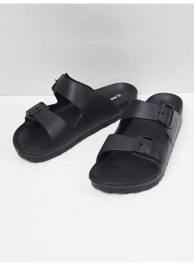 Max Max Mens Solid Slip-On Open Toe Sandals,7  - Image 2
