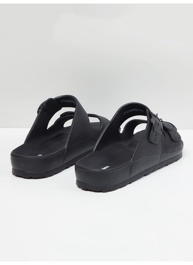 Max Max Mens Solid Slip-On Open Toe Sandals,7  - Image 3