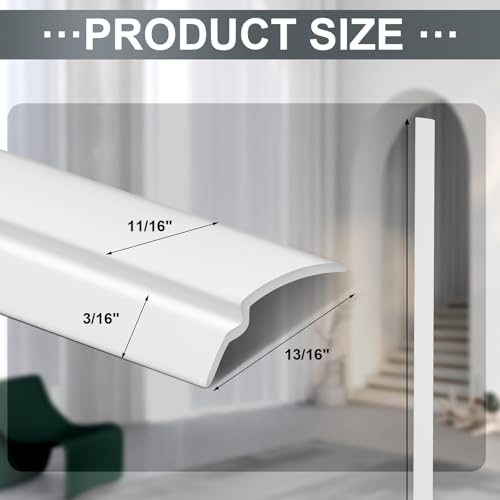 Maasechs 40 Pack 36 Window Glazing White Snap in Vinyl Window Frame Glazing Bead Seal Snap Vinyl Trim Weather Resistant for Home Commercial Use White - Image 3