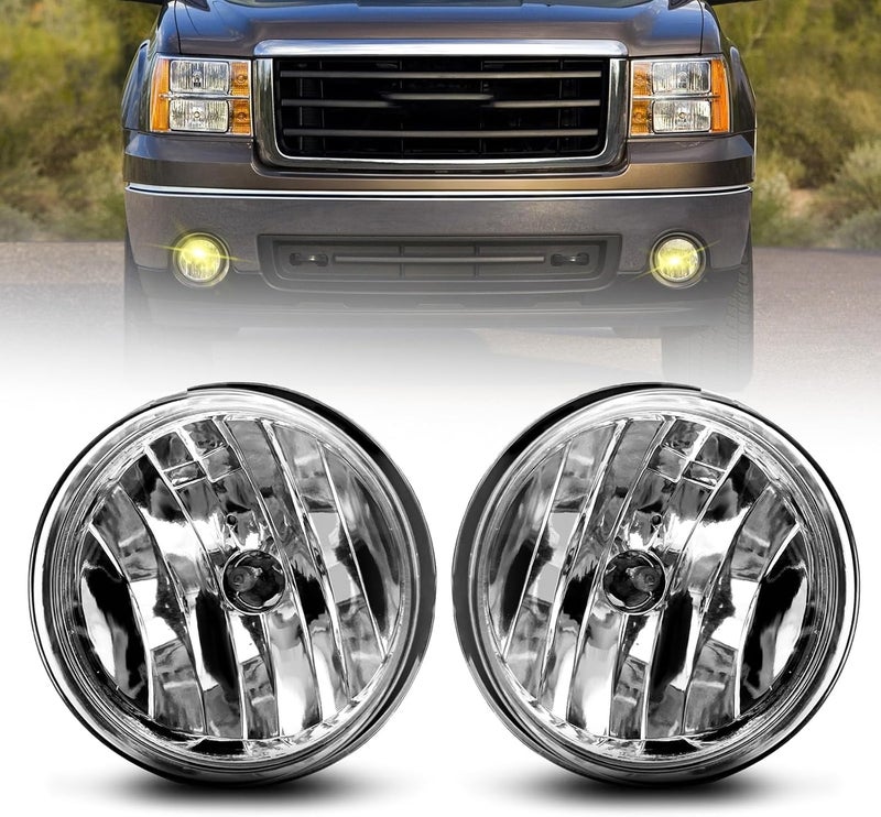 Boxlight Fog Lights for 2007-2013 GMC Sierra 1500 & 2007-2014 Sierra 2500/3500 - 1 Pair with 880 12V 27W Bulbs - Image 1