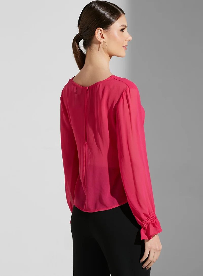 Finders Keepers Pia Front Tie Top