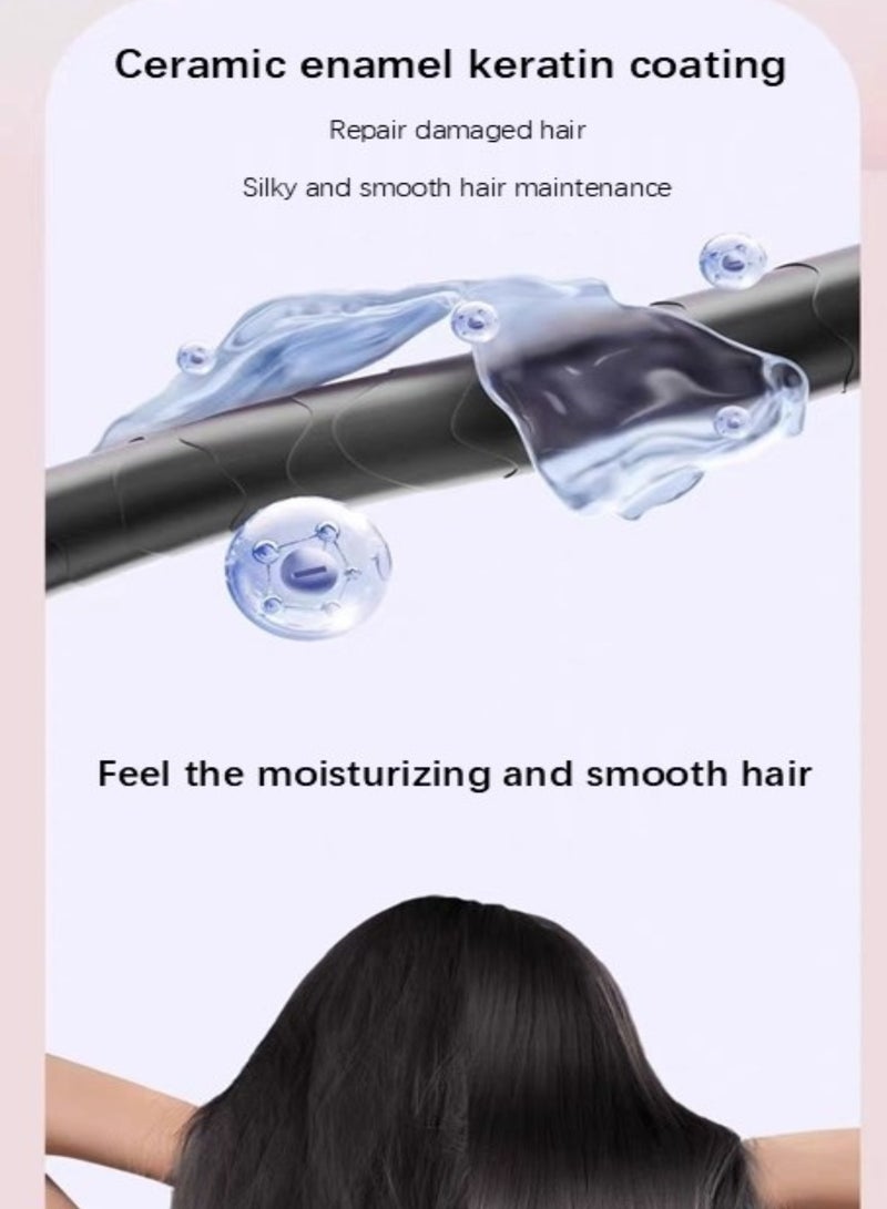 K.SKIN Hair Straightener Or curly  hair Brush With Tempreature Control dual-use comb, PTC ceramic heating, 30 second rapid heating(Purple) - Image 2