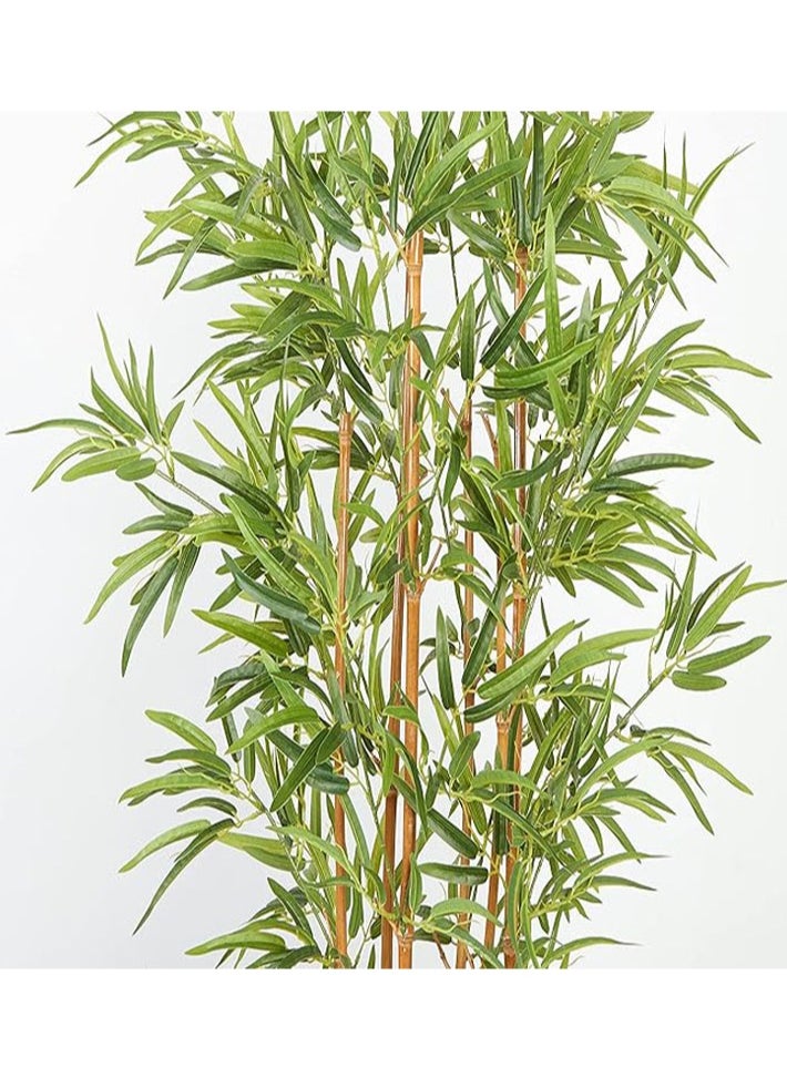 dida-cosmos - Artificial Tree, Real Touch Technology Feels Nearly Natural Fake Bamboo Silk Plant with 6 Trunks Plant with 1,000+ Natural Lifelike Leaves in  for Modern Home Decor indoor,outdoor And Office Use,Housewarming And Office Gift - Image 1