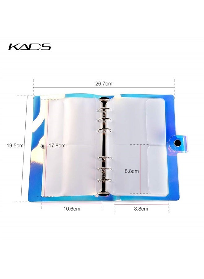 KADS Nail Stamp Plate Stamping Plates Cases Stamp Nail Stencil Holographic Nail Plates Holder Case Stamping Templates Organizer Collection Manicure Template (Case with 16 Square Slots) - Image 4