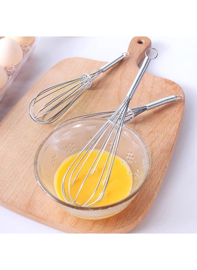 Generic - Manual Egg Beater Mini Manual Spring Handle Egg Beater Three-line Egg Blender Kitchen Household Beater-Color:Plastic Egg Beater Green - Image 1