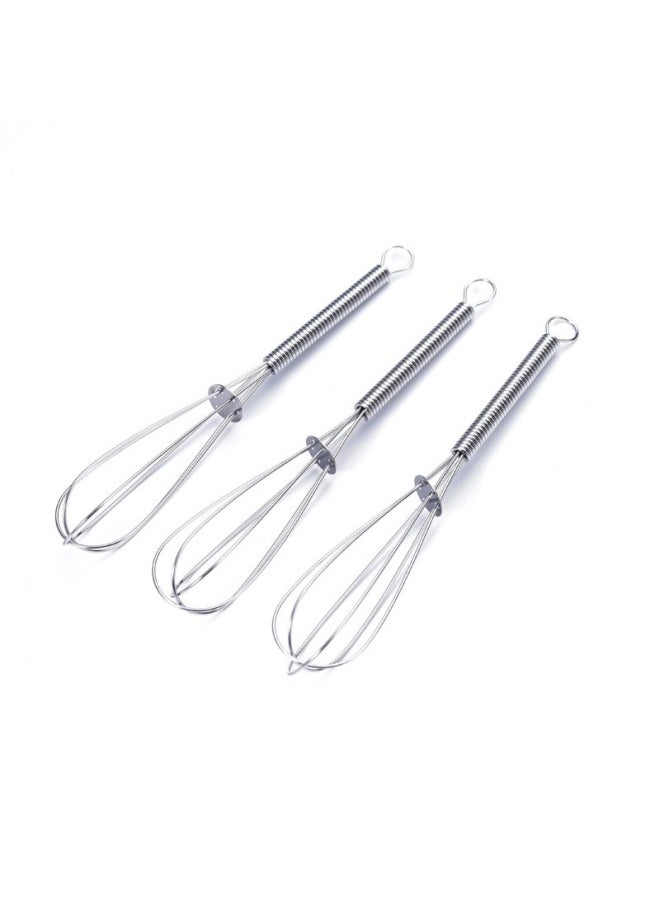 Generic - Manual Egg Beater Mini Manual Spring Handle Egg Beater Three-line Egg Blender Kitchen Household Beater-Color:Plastic Egg Beater Green - Image 1