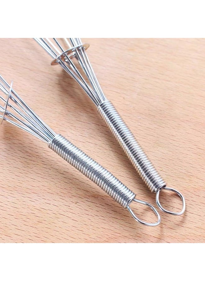 Generic - Manual Egg Beater Mini Manual Spring Handle Egg Beater Three-line Egg Blender Kitchen Household Beater-Color:Plastic Egg Beater Green - Image 1