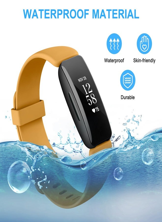 اي كي سوار AK متوافق مع سوار Fitbit Inspire 2 للرجال والنساء، أساور رياضية بديلة قابلة للتعديل لسوار Fitbit Inspire 2 / Ace 3 (لون الكركم) - Image 5