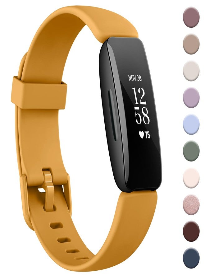 اي كي سوار AK متوافق مع سوار Fitbit Inspire 2 للرجال والنساء، أساور رياضية بديلة قابلة للتعديل لسوار Fitbit Inspire 2 / Ace 3 (لون الكركم) - Image 1