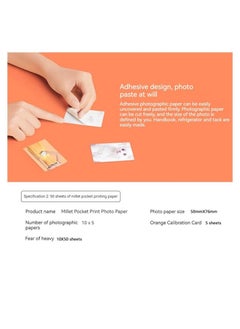 Xiaomi 50 photo sheets, 3 inches. Contains 50 photo sheets and orange color correction cards  - Image 5