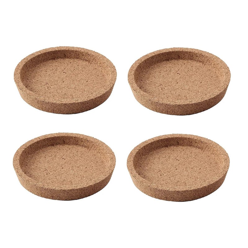 Digital Shoppy 365+ Coaster, Cork, 10 cm (4 "), 4 Pack, Cork.