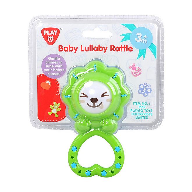 Playgo Baby Lullaby Rattle - Clip-On, Beads & Crinkle Sounds Auditory Stimulating Toy for Infants 3M+ - Image 1