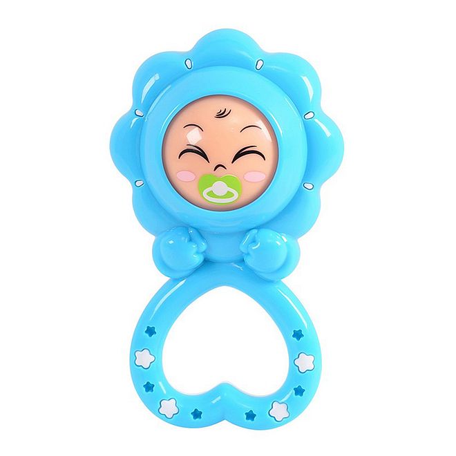 Playgo Baby Lullaby Rattle - Clip-On, Beads & Crinkle Sounds Auditory Stimulating Toy for Infants 3M+ - Image 2
