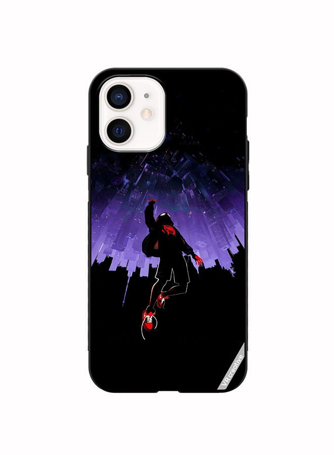 VR CREATIVE غطاء حماية لهاتف Apple iPhone 12 mini بتصميم Spider-Man In Space متعدد الألوان - Image 1