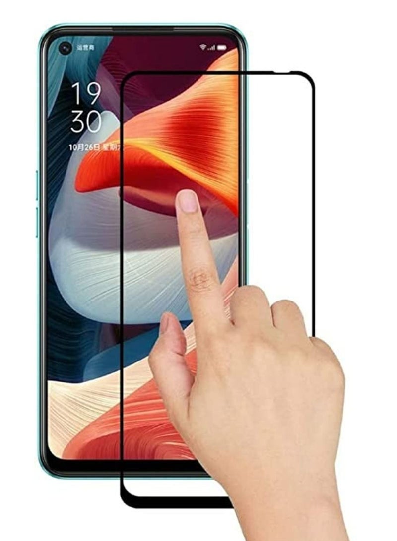 واقي شاشة زجاجي مقوى لهاتف Oppo Reno 5 Pro 5G أسود - Image 1