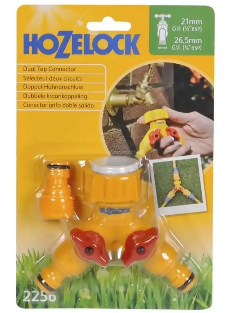 Hozelock Dual Tap Connector 21-26.5Mm - Image 1