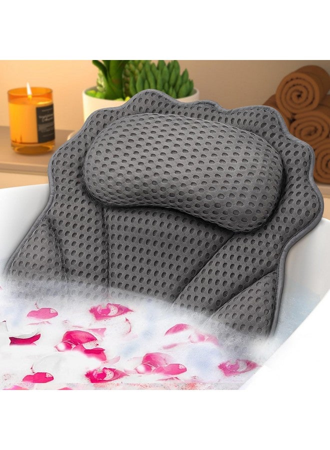 RUVINCE Bath Pillow Ruvince Ergonomic Luxury Bathtub Pillow With Head Neck Shoulder And Back Support 4D Bath Pillows For Tub With 6 Powerful Suction Cups Fits All Bathtub  - Image 1